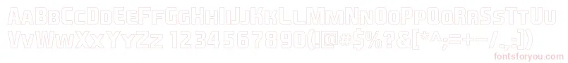 EaSportsCoversSc1.5Outline-fontti – vaaleanpunaiset fontit valkoisella taustalla