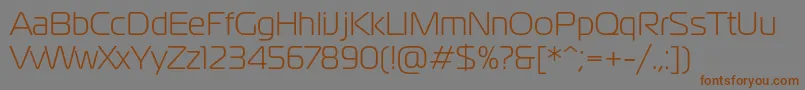 Magistralc Font – Brown Fonts on Gray Background