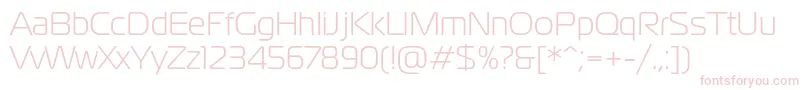 Magistralc Font – Pink Fonts on White Background