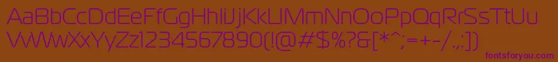 Magistralc Font – Purple Fonts on Brown Background