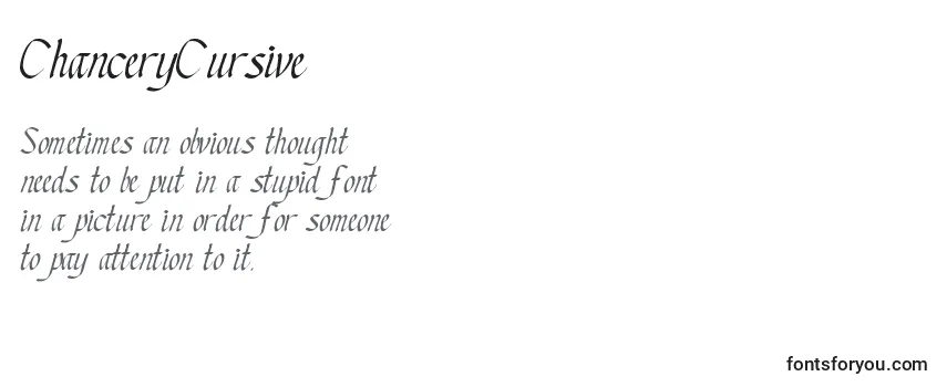 Review of the ChanceryCursive Font