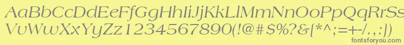 CountrysideSsiItalic Font – Gray Fonts on Yellow Background