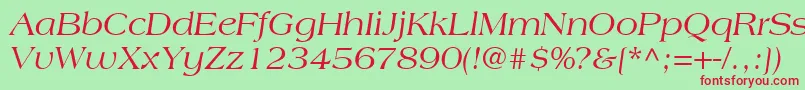 fuente CountrysideSsiItalic – Fuentes Rojas Sobre Fondo Verde