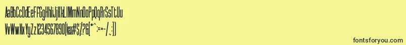 Syatm2 Font – Black Fonts on Yellow Background