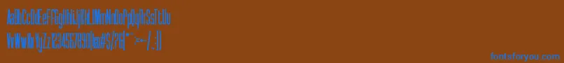 Syatm2 Font – Blue Fonts on Brown Background
