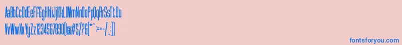 Syatm2 Font – Blue Fonts on Pink Background
