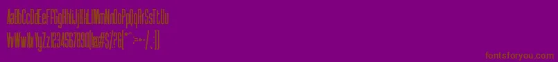 Syatm2 Font – Brown Fonts on Purple Background