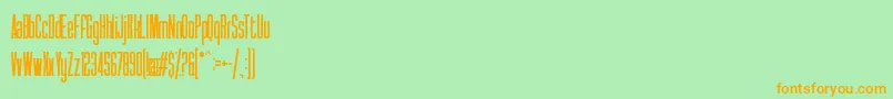 Syatm2 Font – Orange Fonts on Green Background