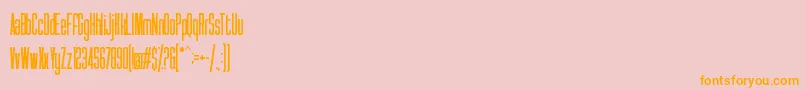 Syatm2 Font – Orange Fonts on Pink Background