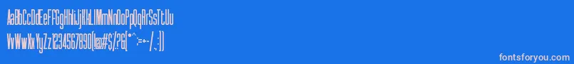 Syatm2 Font – Pink Fonts on Blue Background