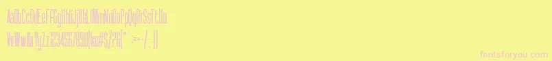 Syatm2 Font – Pink Fonts on Yellow Background