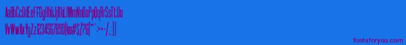 Syatm2 Font – Purple Fonts on Blue Background