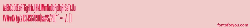 Syatm2 Font – Red Fonts on Pink Background