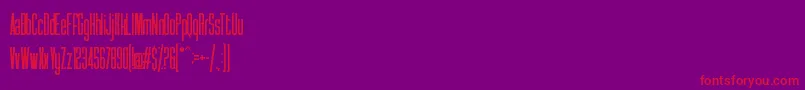 Syatm2 Font – Red Fonts on Purple Background
