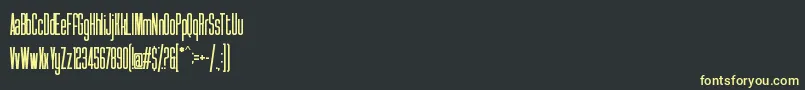 Syatm2 Font – Yellow Fonts on Black Background