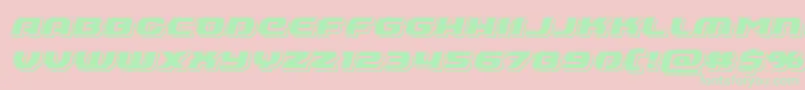 Annapolispunchital Font – Green Fonts on Pink Background