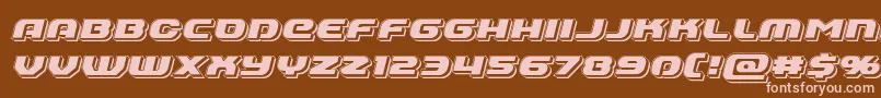 Annapolispunchital Font – Pink Fonts on Brown Background