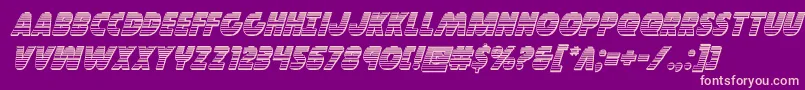 Governorchromeital Font – Pink Fonts on Purple Background