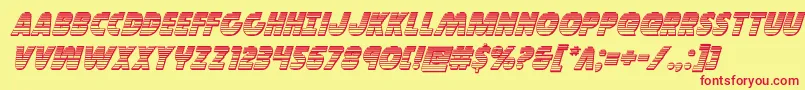 Governorchromeital Font – Red Fonts on Yellow Background