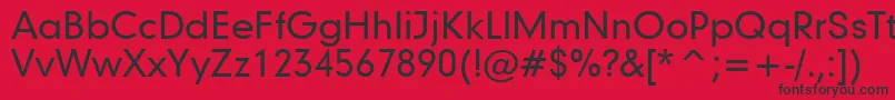 Geometric706MediumBt Font – Black Fonts on Red Background
