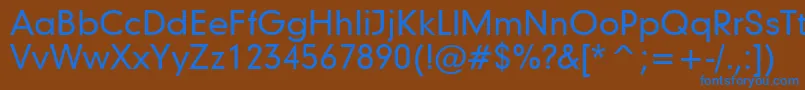 Geometric706MediumBt Font – Blue Fonts on Brown Background