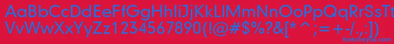 Geometric706MediumBt Font – Blue Fonts on Red Background