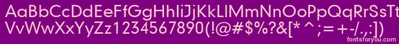 Geometric706MediumBt Font – Pink Fonts on Purple Background