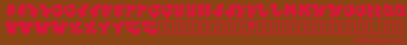 Inkb ffy Font – Red Fonts on Brown Background