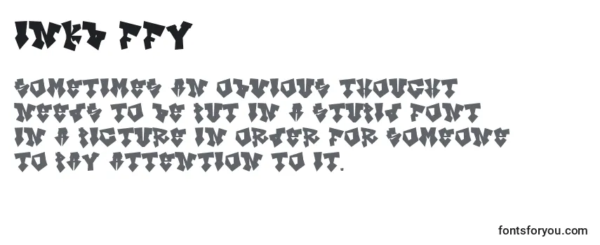 Überblick über die Schriftart Inkb ffy