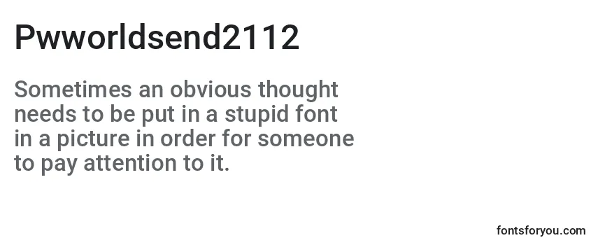Review of the Pwworldsend2112 Font