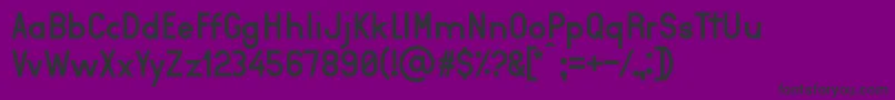 フォントAurea – 紫の背景に黒い文字