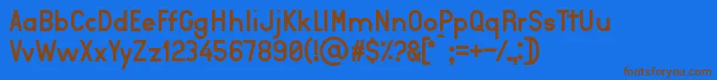 Aurea Font – Brown Fonts on Blue Background