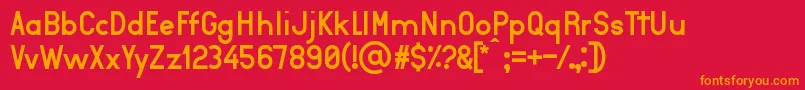 Aurea Font – Orange Fonts on Red Background