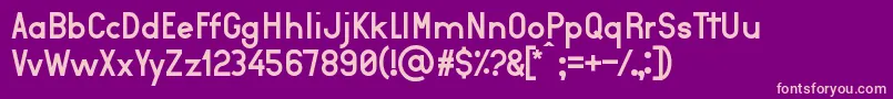 Aurea Font – Pink Fonts on Purple Background
