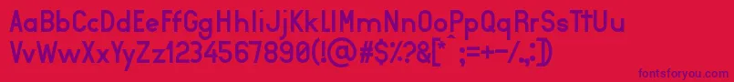 Aurea Font – Purple Fonts on Red Background