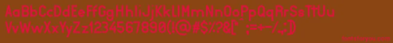 Aurea Font – Red Fonts on Brown Background