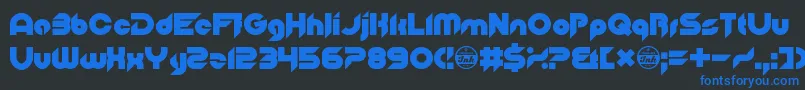 OfTheBlueColourOfHerEyes Font – Blue Fonts on Black Background