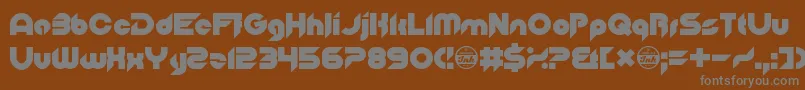 OfTheBlueColourOfHerEyes Font – Gray Fonts on Brown Background