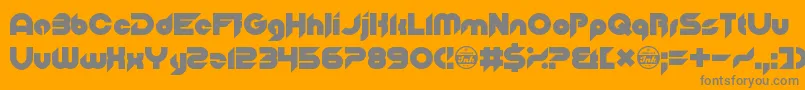 OfTheBlueColourOfHerEyes Font – Gray Fonts on Orange Background