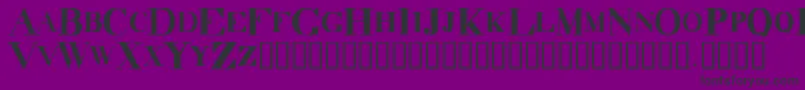 Шрифт DecadenceItdCondensed – чёрные шрифты на фиолетовом фоне