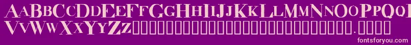 DecadenceItdCondensed Font – Pink Fonts on Purple Background