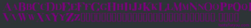 DecadenceItdCondensed Font – Purple Fonts on Black Background