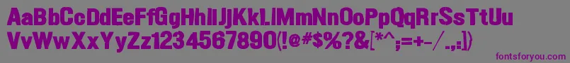 Шрифт Gunplayink – фиолетовые шрифты на сером фоне