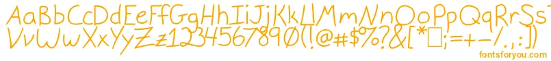 GracieLight-Schriftart – Orangefarbene Schriften