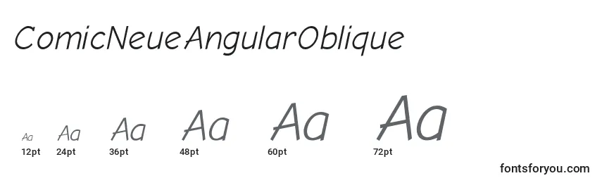 Размеры шрифта ComicNeueAngularOblique