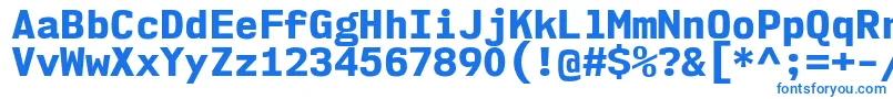 Nk57MonospaceNoEb Font – Blue Fonts on White Background