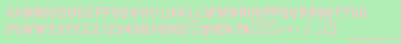 BruceMikitaTwo Font – Pink Fonts on Green Background