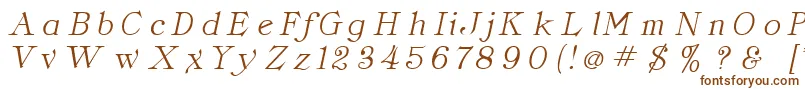 Fonte ClassicaItalic – fontes marrons