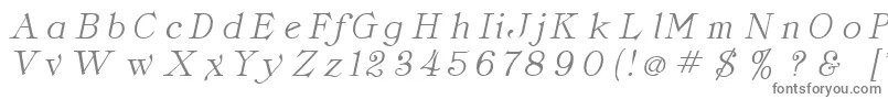 ClassicaItalic-fontti – harmaat fontit