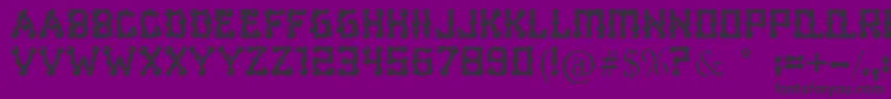 fuente BearBalling – Fuentes Negras Sobre Fondo Morado